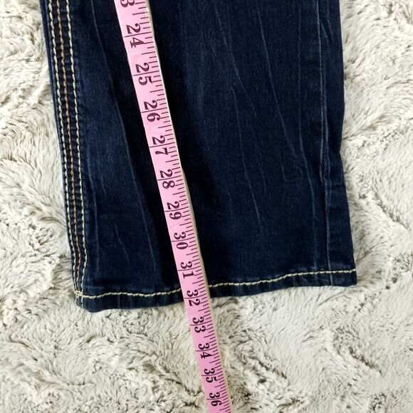 Ariya Jeans Women's 9/10 Blue Straight Dark Wash - Picture 4 of 11